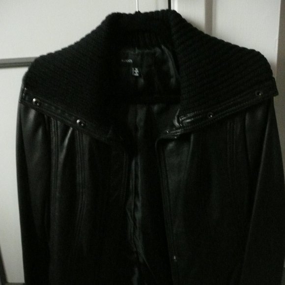 AVANTI BRAND WOMEN'S LEATHER JACKET BLK SIZE M NWT - Picture 1 of 8